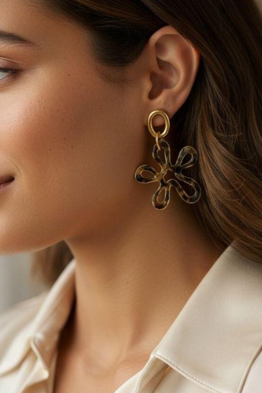 Earings Accessories Black Bijoux Mystères A2178 Efashion Paris