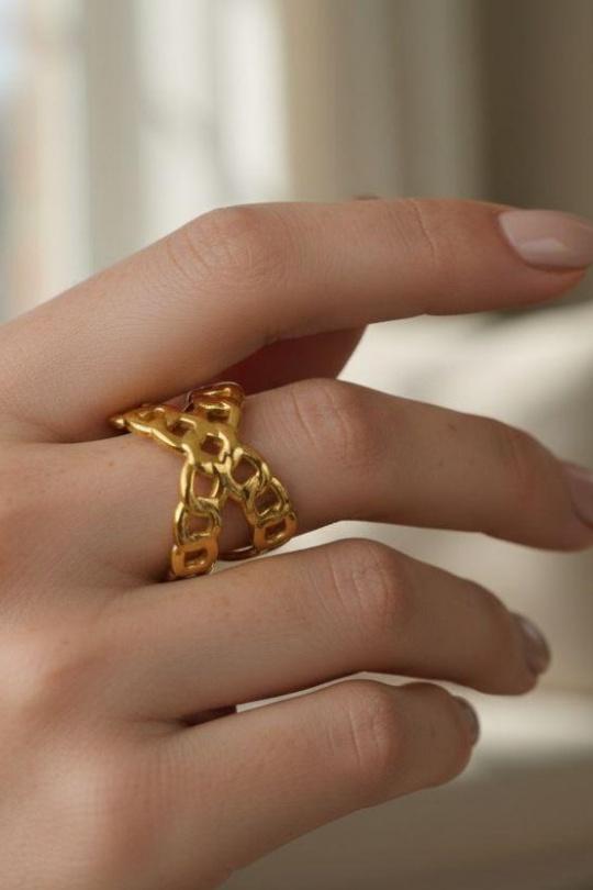 Rings Accessories Gold Bijoux Mystères T193 Efashion Paris