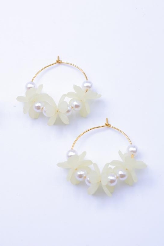 Boucles d'oreilles Accessoires Rose Bijoux Mysteres ZC7 Efashion Paris