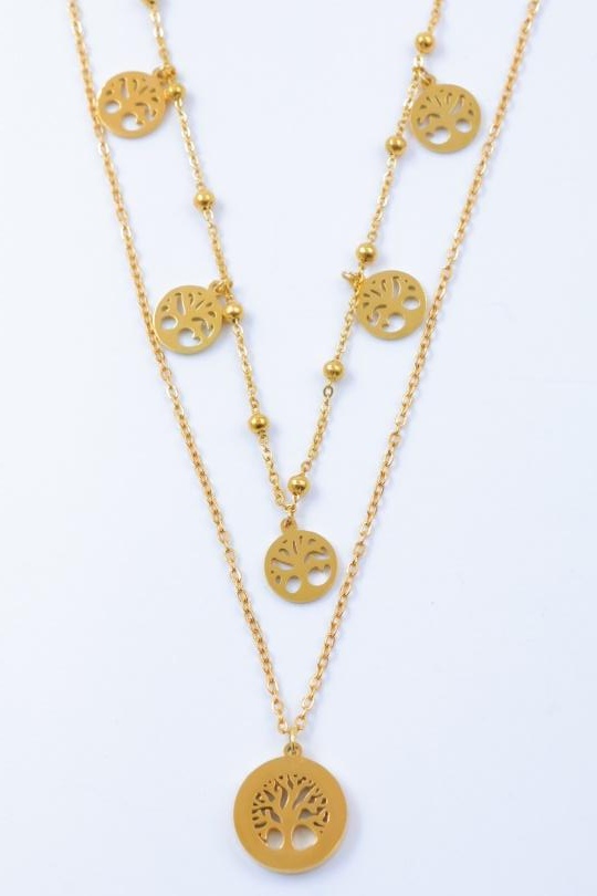 Colliers Accessoires Doré Bijoux Mysteres ZB14 Efashion Paris