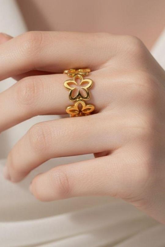 Rings Accessories Gold Bijoux Mystères ZC12 Efashion Paris