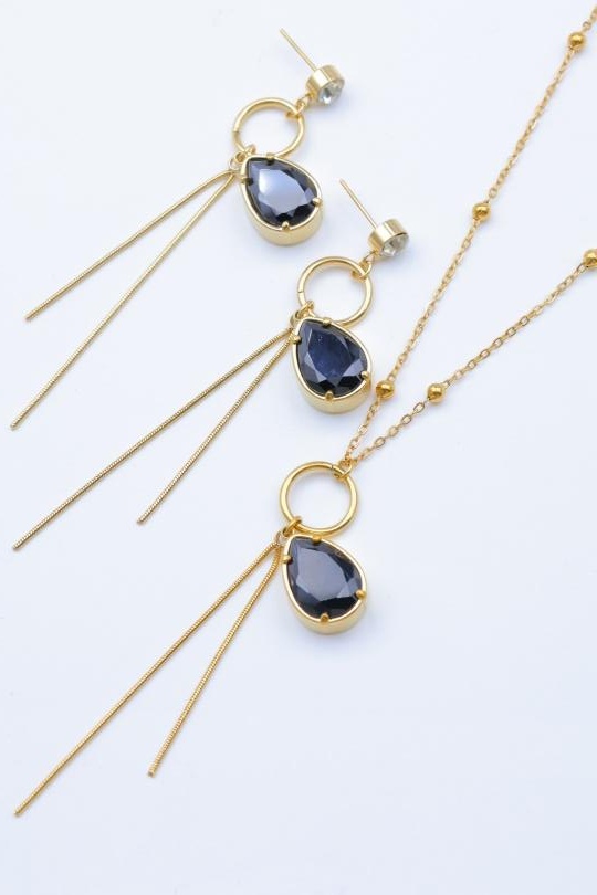 Jewelry Sets Accessories Black Bijoux Mystères L28E Efashion Paris