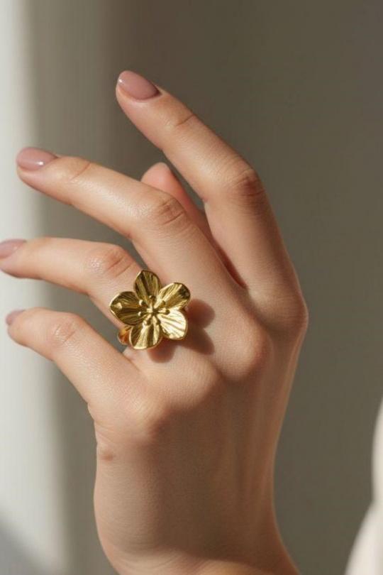 Rings Accessories Gold Bijoux Mystères E726 Efashion Paris