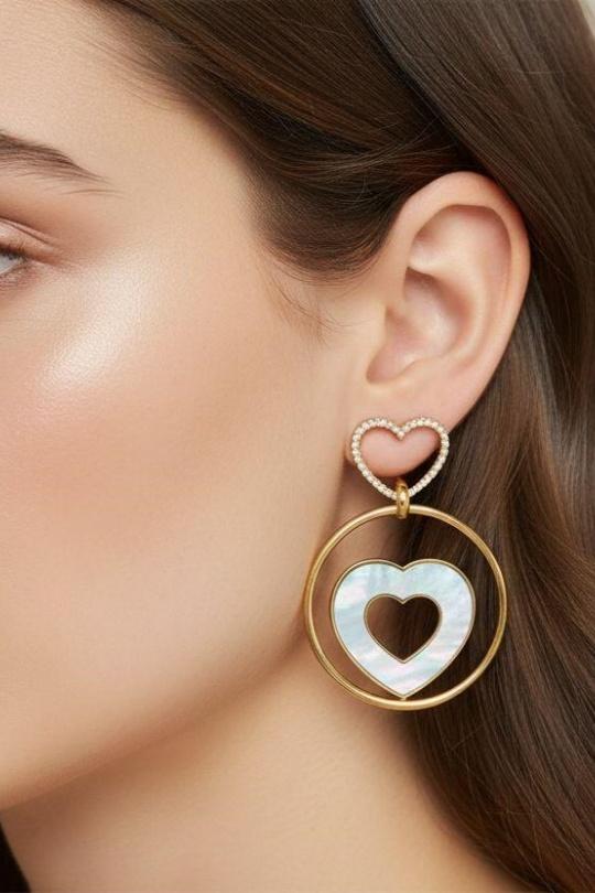 Earings Accessories Gold Bijoux Mystères ZC28 Efashion Paris