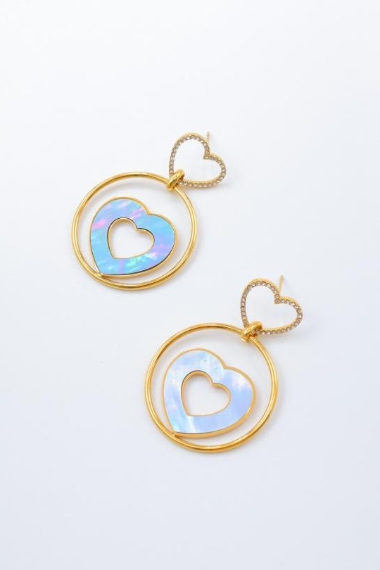 Boucles d'oreilles Accessoires Doré Bijoux Mysteres ZC28 Efashion Paris