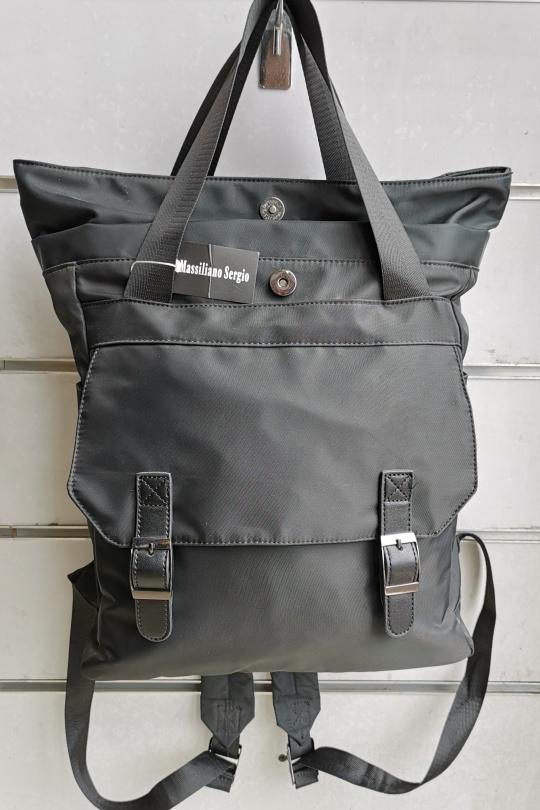 Backpacks Bags Black C.S. MODE HW929F NOIR Efashion Paris