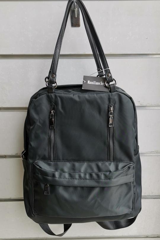 Backpacks Bags Black C.S. MODE HW331F NOIR Efashion Paris