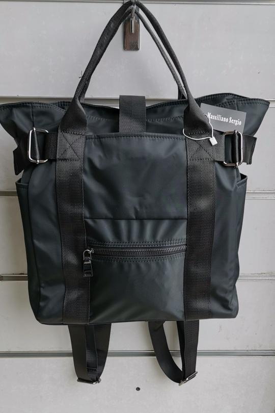 Backpacks Bags Black C.S. MODE HW2286F NOIR Efashion Paris