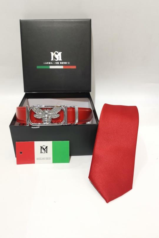 Ceintures Accessoires Rouge C.S. MODE COF-21 Efashion Paris