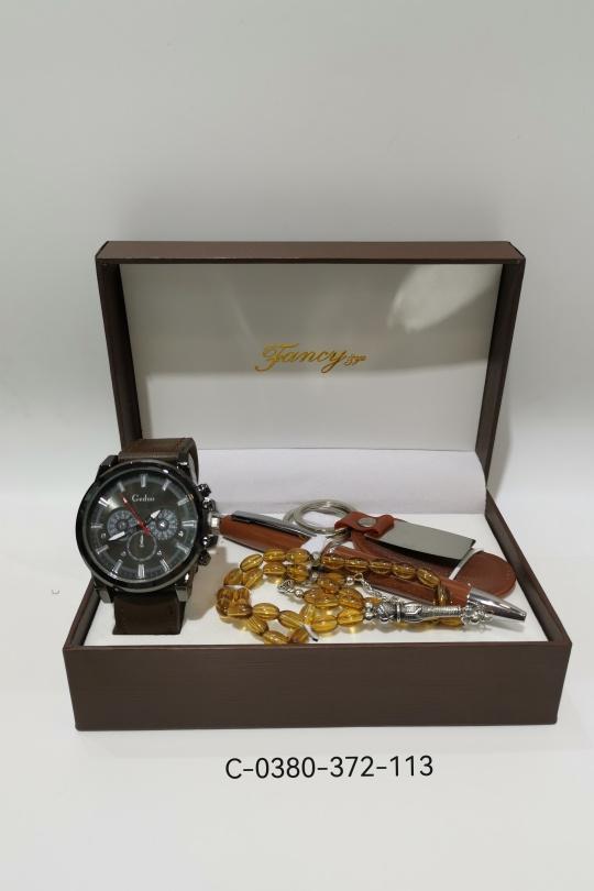 Coffret montre Accessoires Marron foncé C.S. MODE C-0380-372-113 Efashion Paris