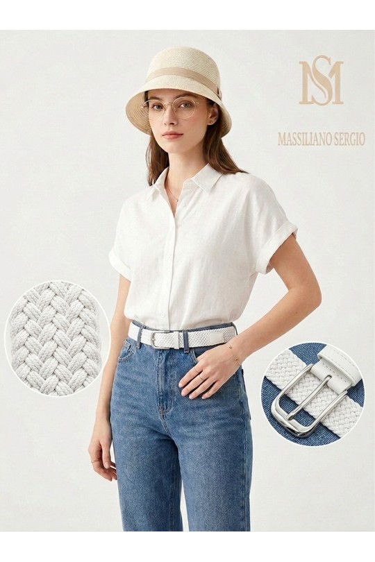 Ceintures Accessoires Blanc C.S. MODE FF24# Efashion Paris