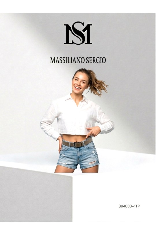 Cinturones Complementos Khaki C.S. MODE 894830F Efashion Paris