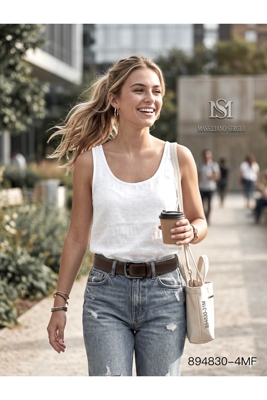 Cinturones Complementos Khaki C.S. MODE 894830F Efashion Paris