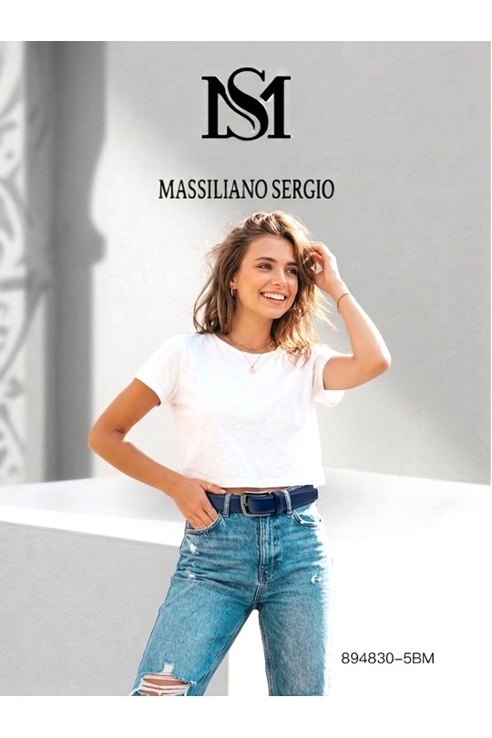 Cinturones Complementos Khaki C.S. MODE 894830F Efashion Paris