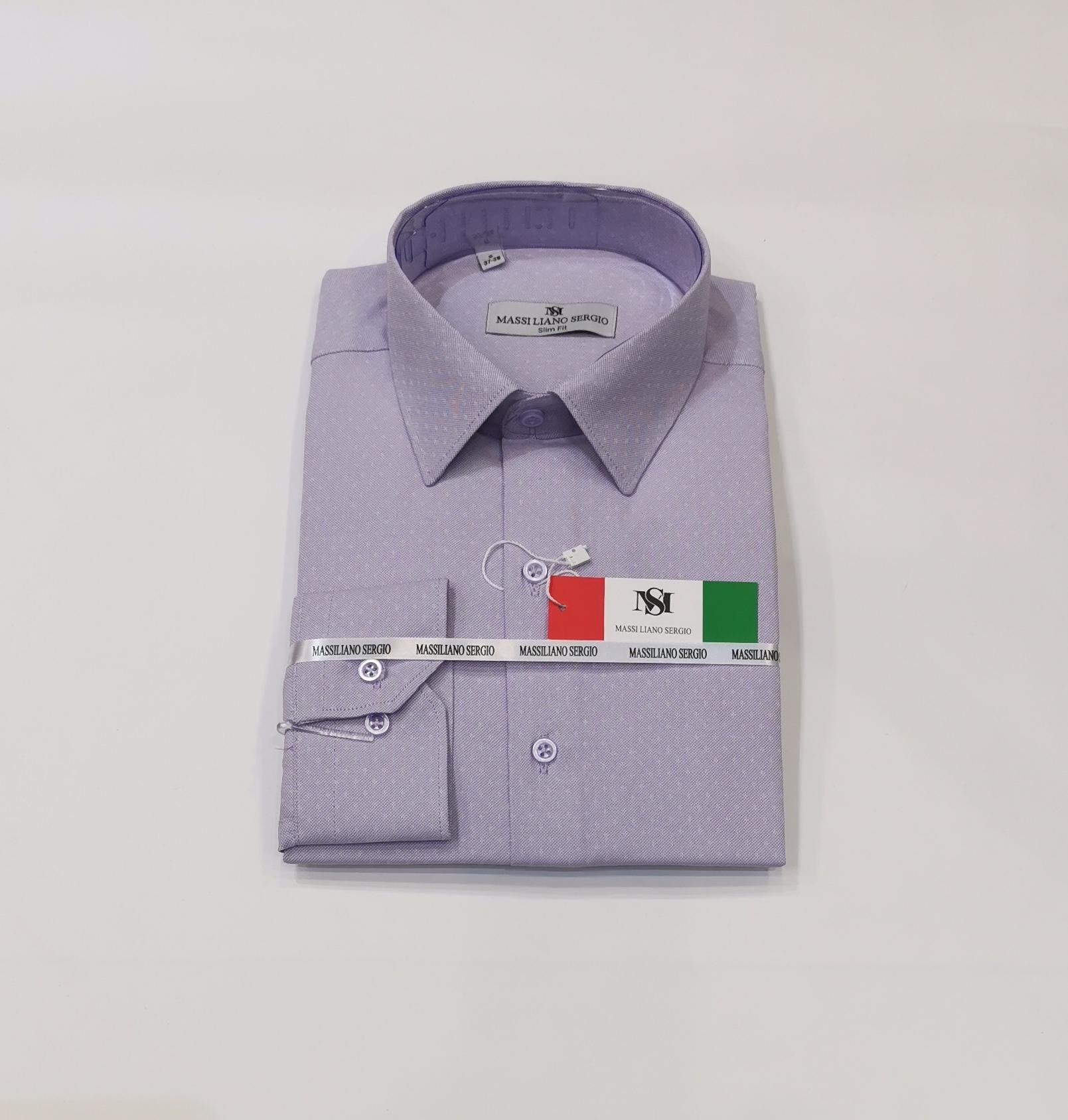Shirts Men Print1 C.S. MODE CH-MS-LILA-SLIM-95049-453 #c Efashion Paris
