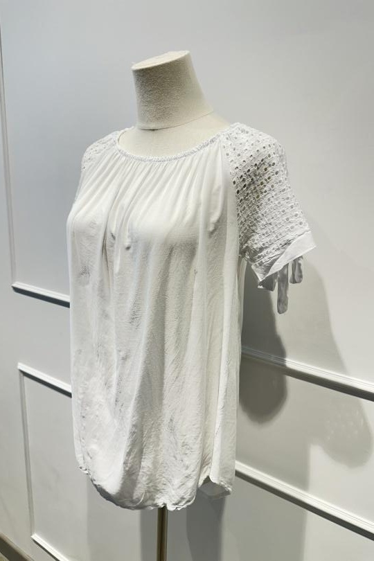 Blouses Femme Blanc AMARIA 24055 Efashion Paris