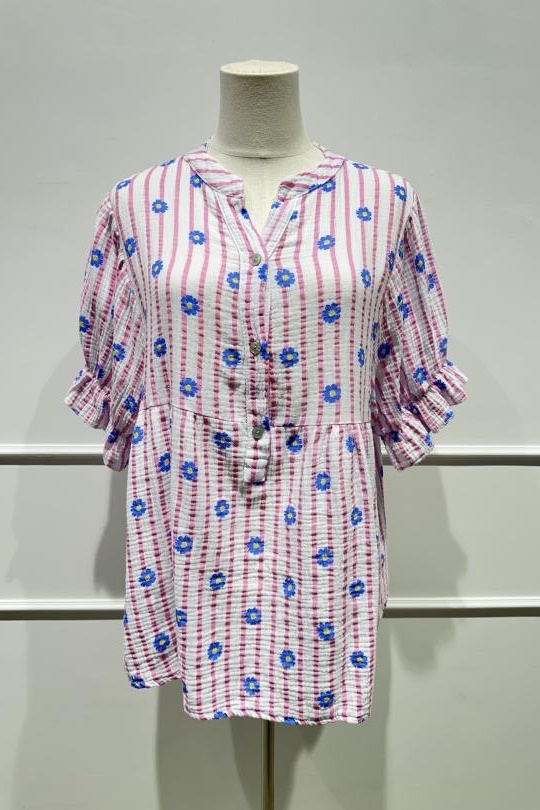 Blouses Femme Rose AMARIA 25248 Efashion Paris