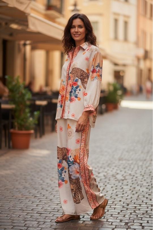 Ensembles Femme Orange AMARIA D389389B GUEPARD Efashion Paris