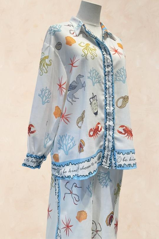 Ensembles Femme Bleu ciel AMARIA D38989B Efashion Paris