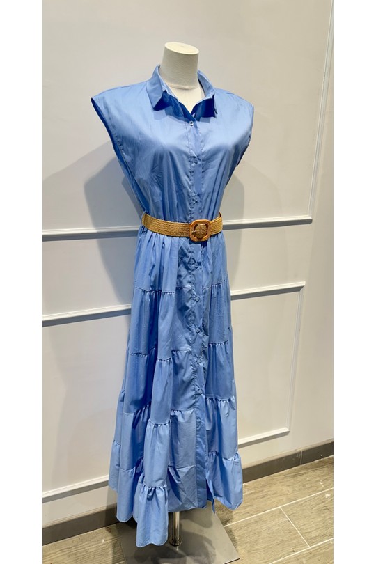 Robes mi-longues Femme Marron AMARIA 9708-INS Efashion Paris