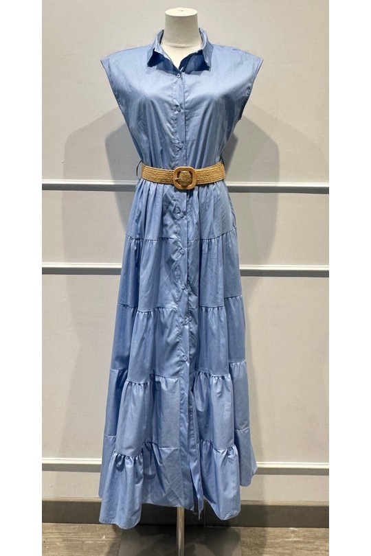 Robes mi-longues Femme Marron AMARIA 9708-INS Efashion Paris