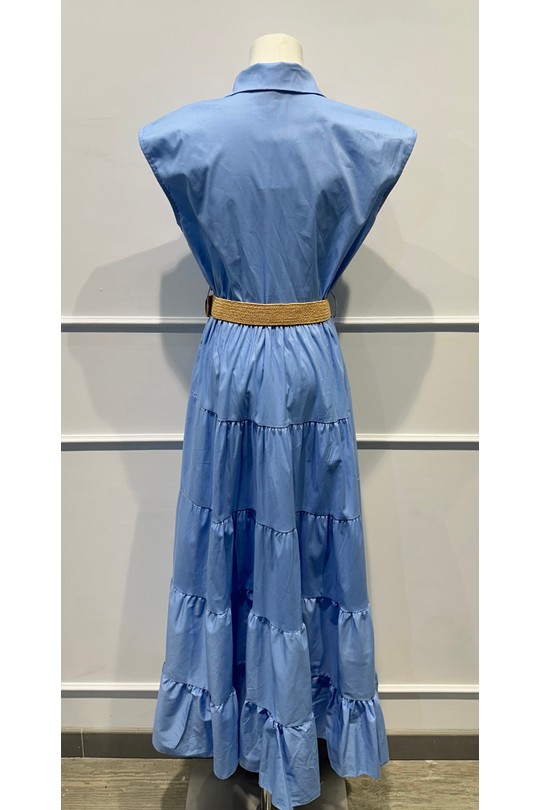 Robes mi-longues Femme Marron AMARIA 9708-INS Efashion Paris