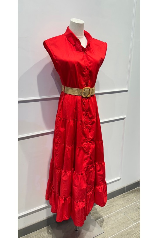 Robes mi-longues Femme Marron AMARIA 9708-INS Efashion Paris