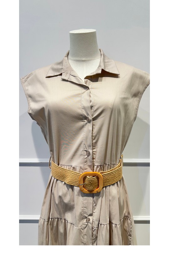 Robes mi-longues Femme Marron AMARIA 9708-INS Efashion Paris