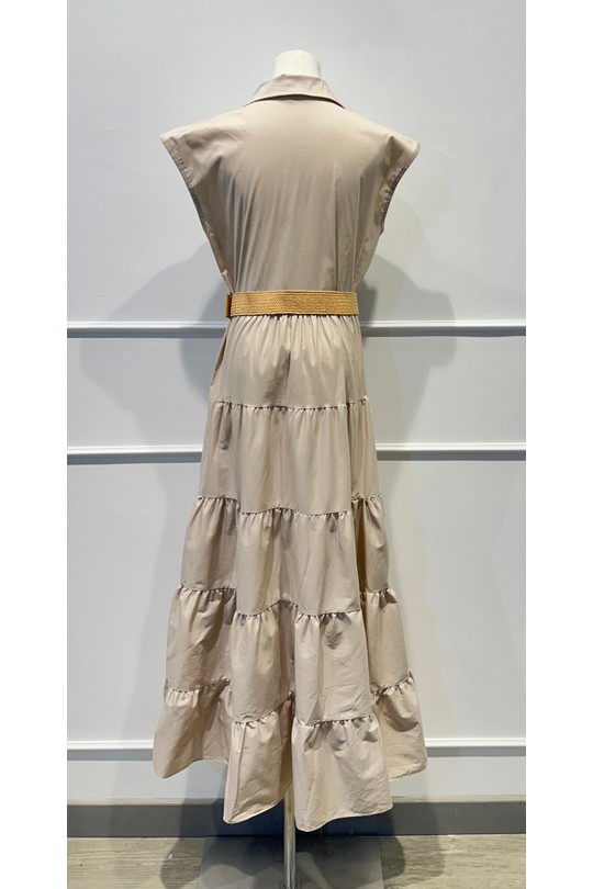 Robes mi-longues Femme Marron AMARIA 9708-INS Efashion Paris