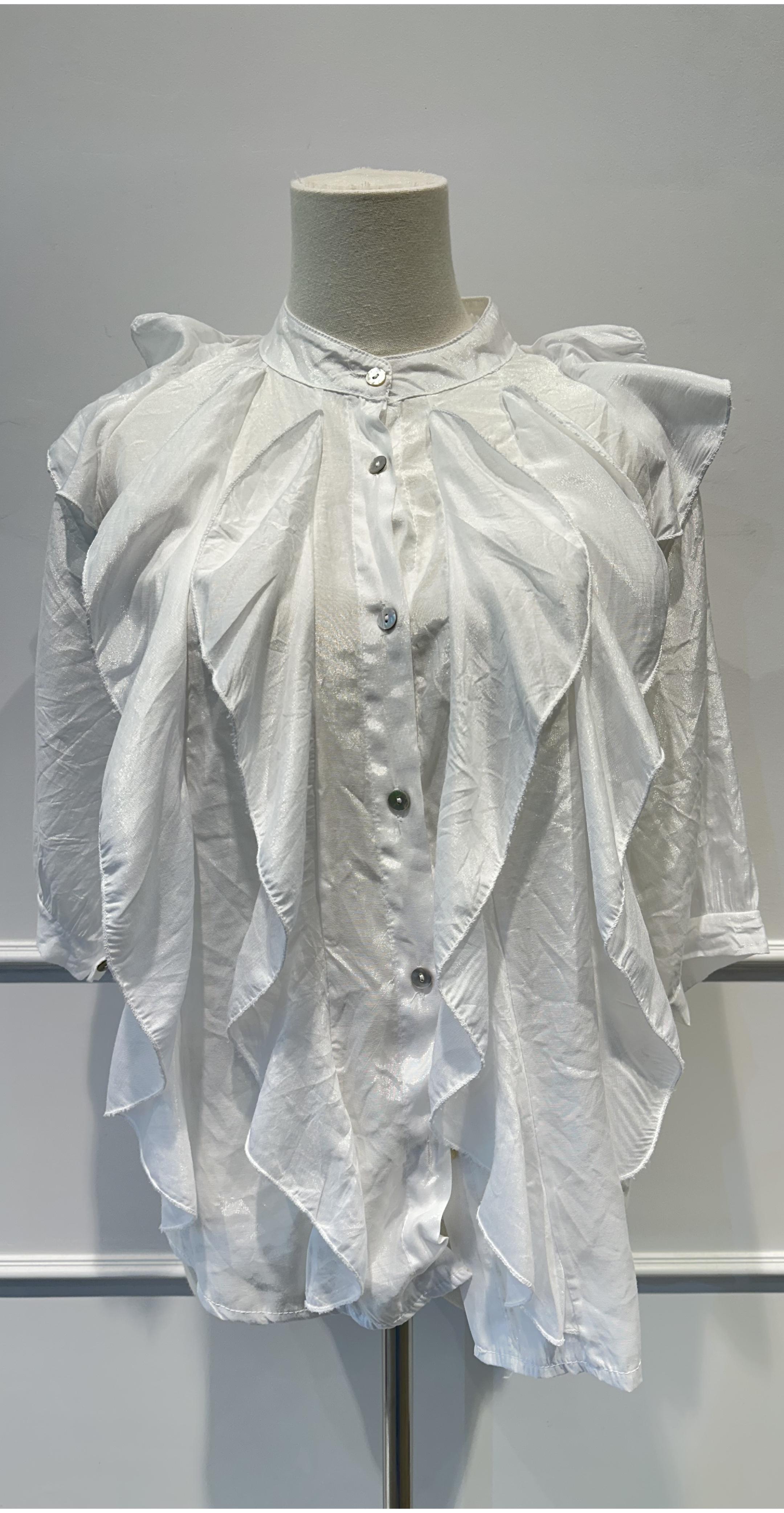 Chemises Femme Blanc AMARIA 25126 #c Efashion Paris