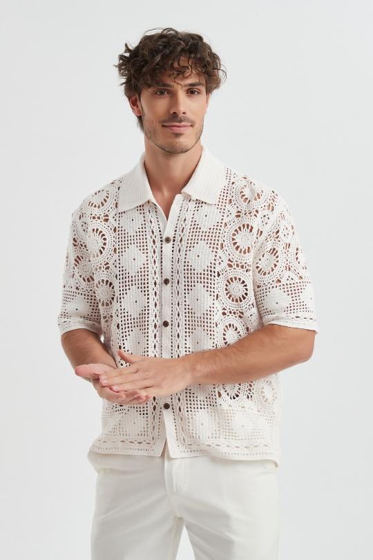 Camisas Hombre White Yves Enzo LB-2025-11 Efashion Paris