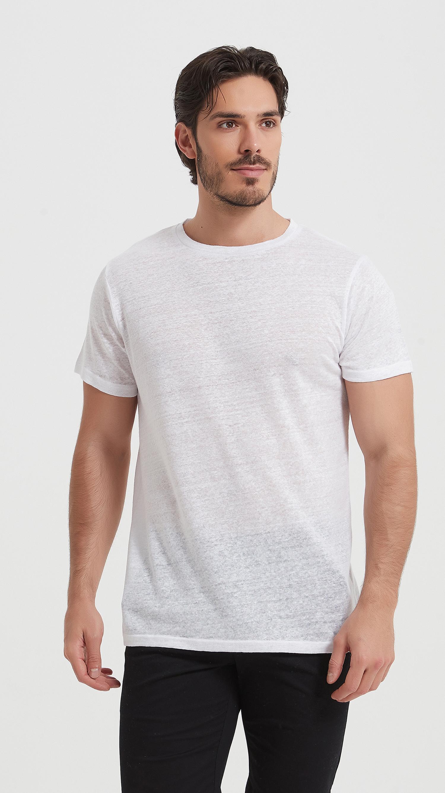T-shirts Men White Yves Enzo LIN-23501 #c Efashion Paris