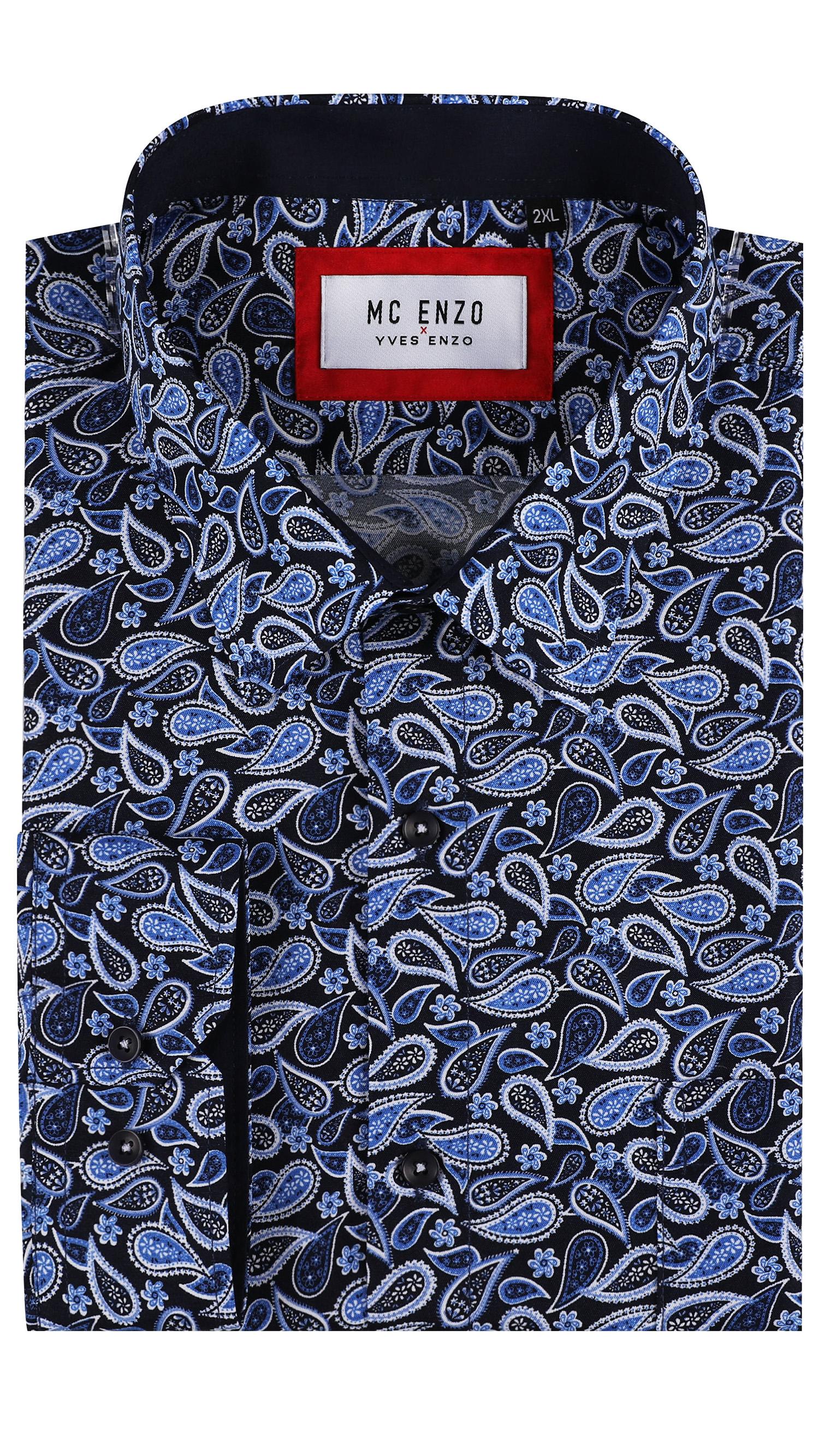 Camisas Hombre Blue Yves Enzo BIG-7033-1/2 #c Efashion Paris