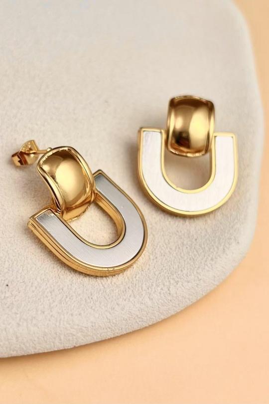 Earings Accessories Gold COSMOS BA32021-400 Efashion Paris