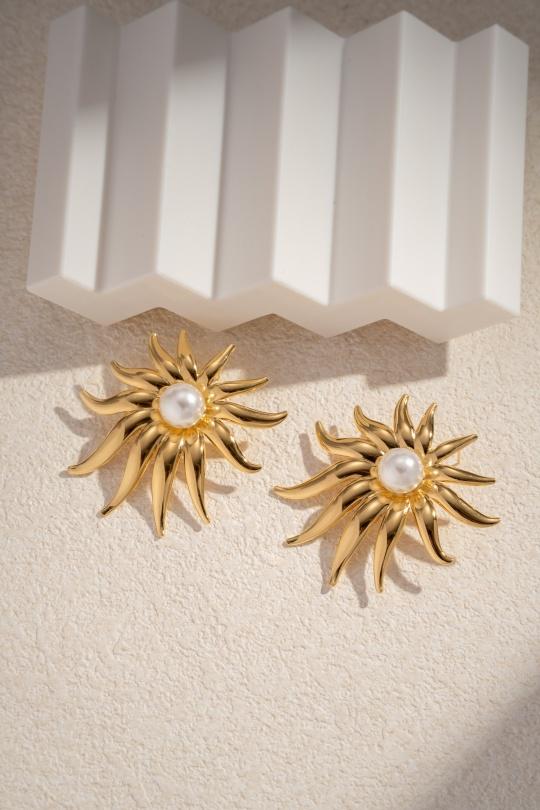 Boucles d'oreilles Accessoires Doré COSMOS BB32010-480 Efashion Paris