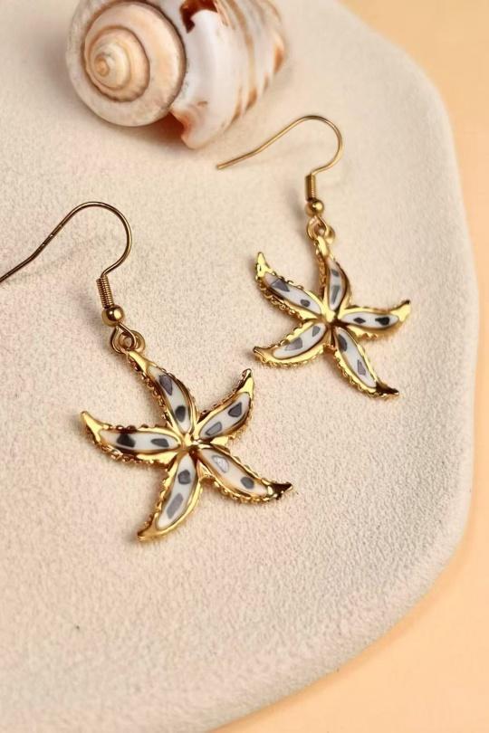 Earings Accessories Gold COSMOS BB32008-400 Efashion Paris