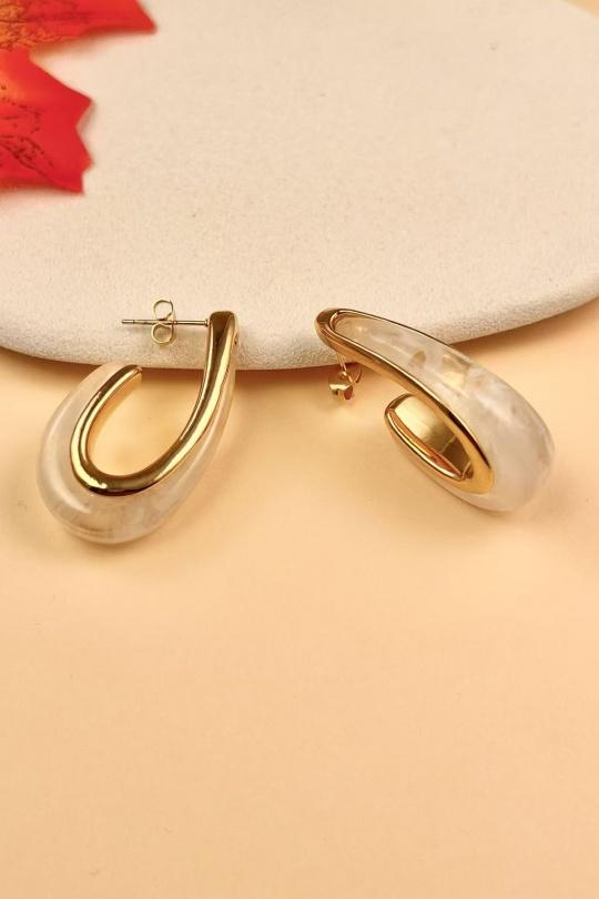 Boucles d'oreilles Accessoires Noir COSMOS BB32012-400 Efashion Paris