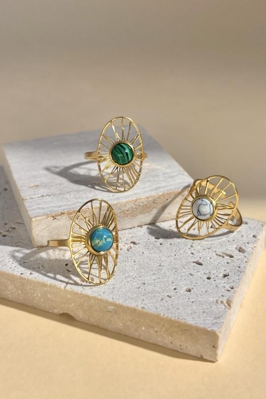 Bagues Accessoires Vert COSMOS BB72012-300 Efashion Paris