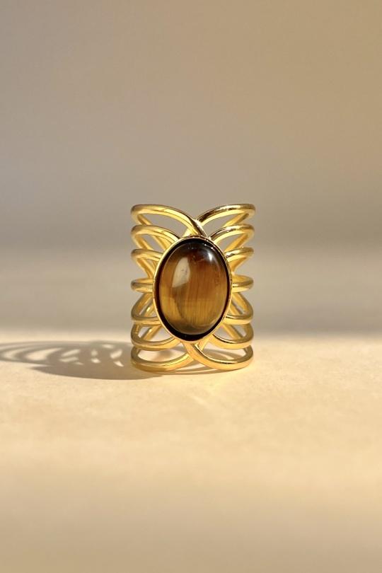 Bagues Accessoires Marron COSMOS BB72010-360 Efashion Paris