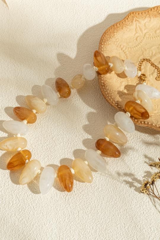 Colliers Accessoires Vert COSMOS AD22001-650 Efashion Paris