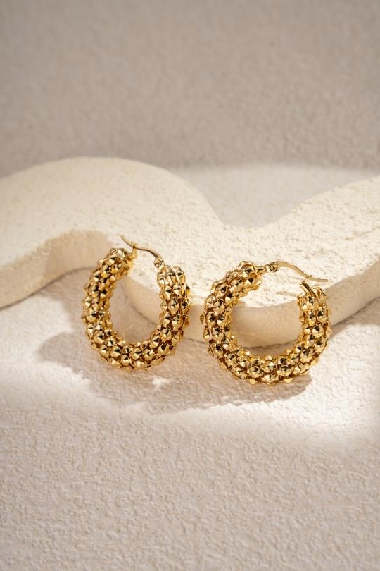 Boucles d'oreilles Accessoires Doré COSMOS BJ32004-300 Efashion Paris