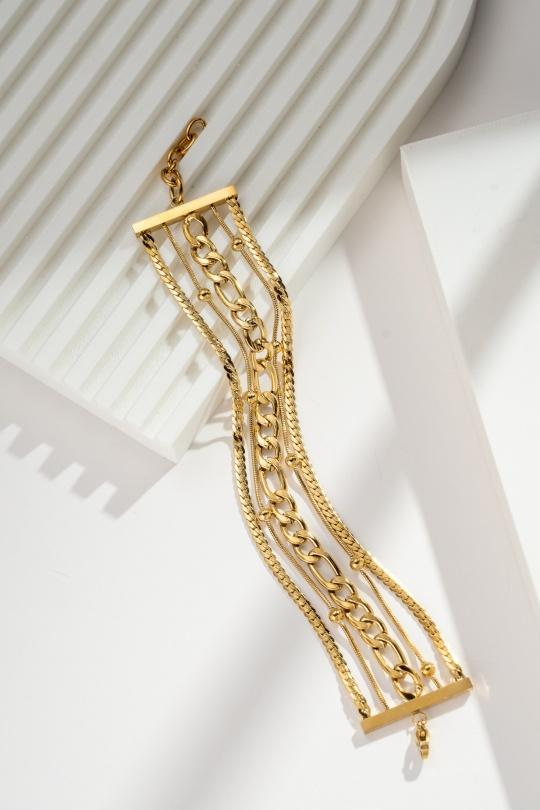 Bracelets Accessories Gold COSMOS BH42009-520 Efashion Paris