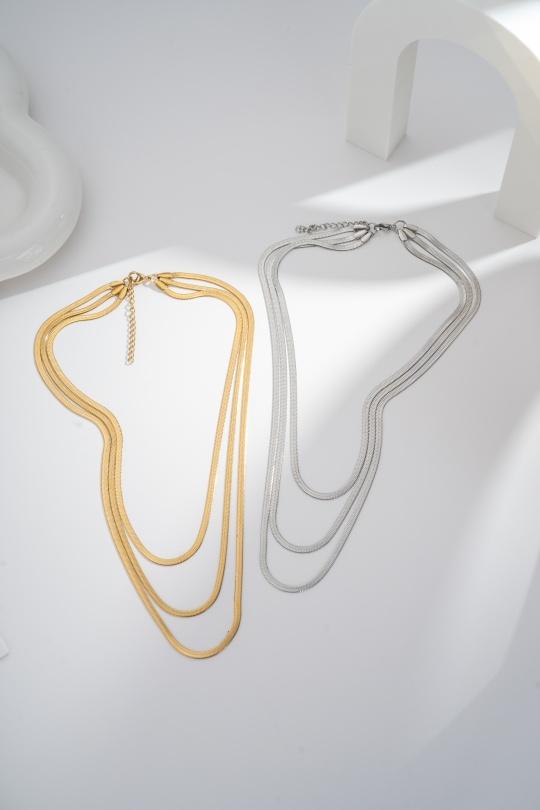 Colliers Accessoires Doré COSMOS AH22001-500 Efashion Paris