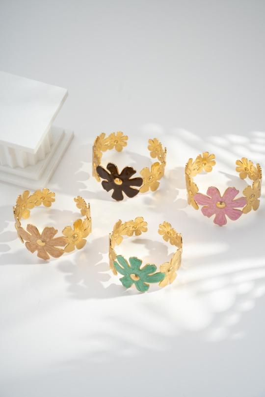 Bracelets Accessoires Rose COSMOS BL52005-550 Efashion Paris