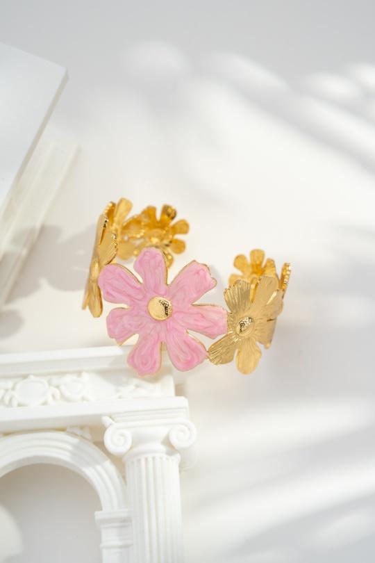 Bracelets Accessories Pink COSMOS BL52005-550 Efashion Paris