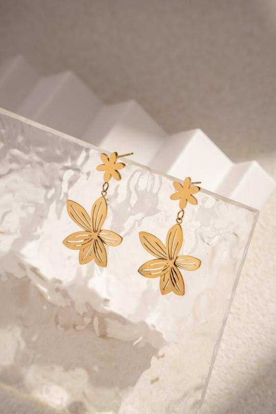 Boucles d'oreilles Accessoires Doré COSMOS BF32008-350 Efashion Paris