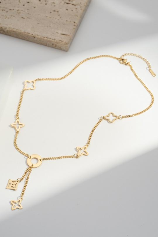 Necklaces Accessories Gold COSMOS ML22012-450 Efashion Paris