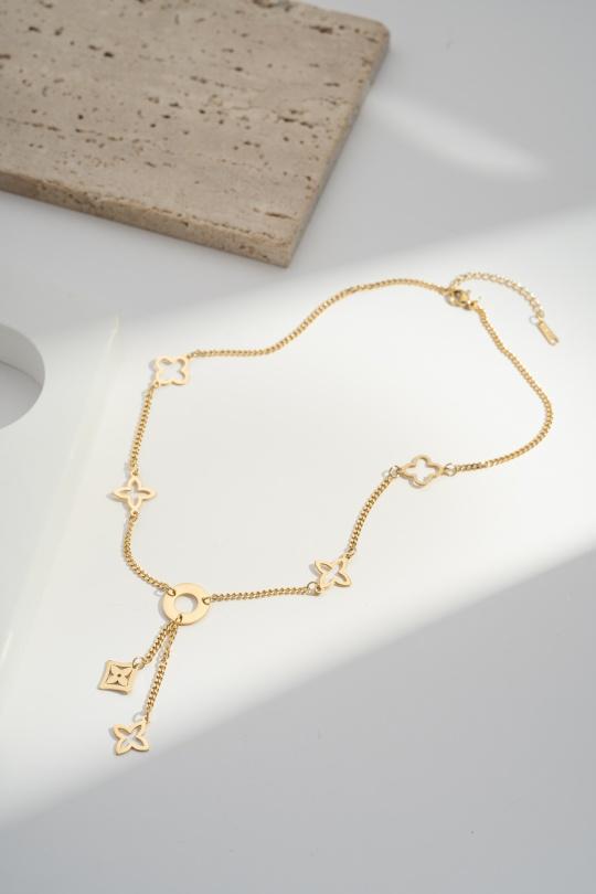 Colliers Accessoires Doré COSMOS ML22012-450 Efashion Paris