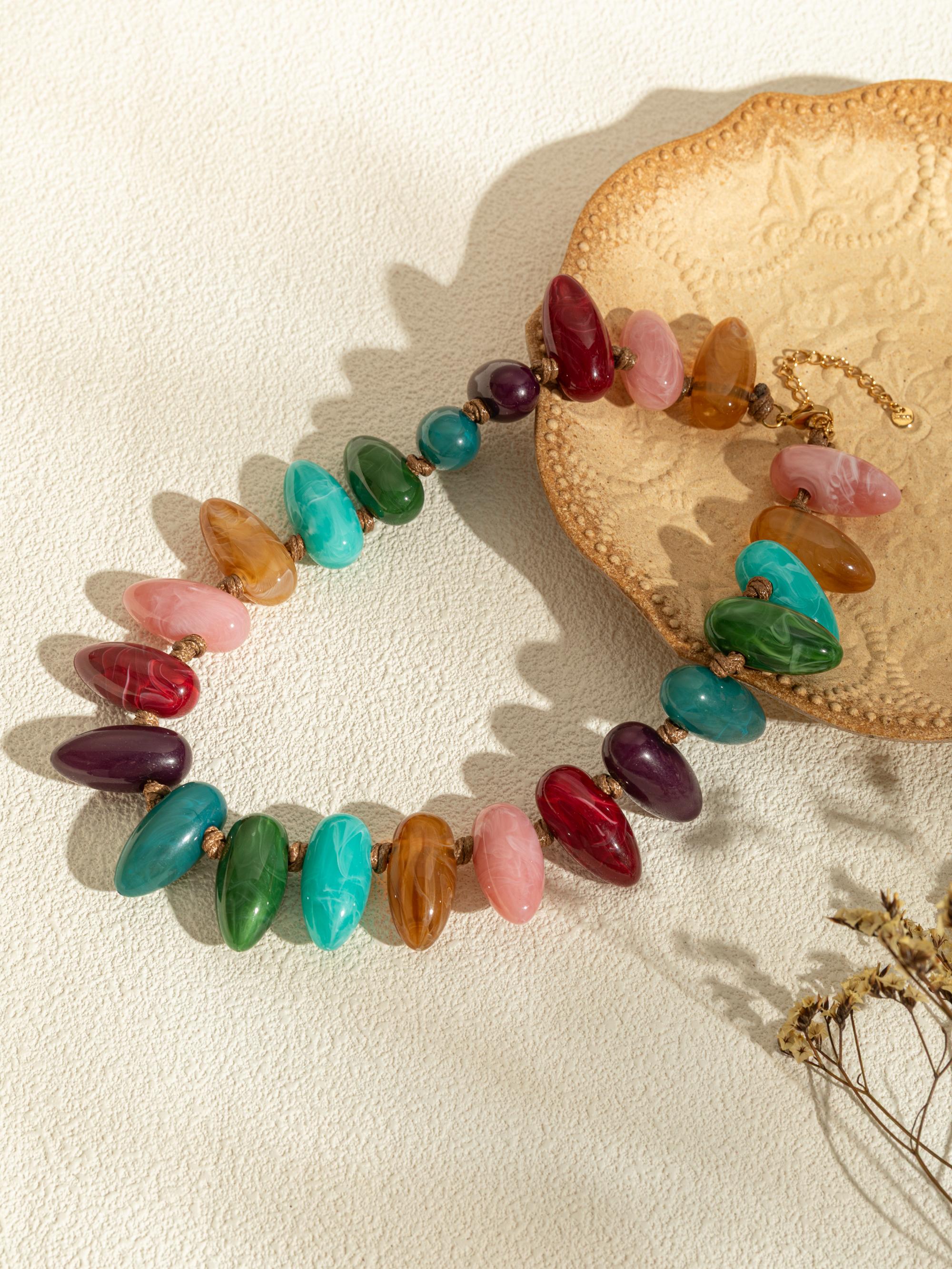 Colliers Accessoires Vert COSMOS AD22001-650 #c Efashion Paris