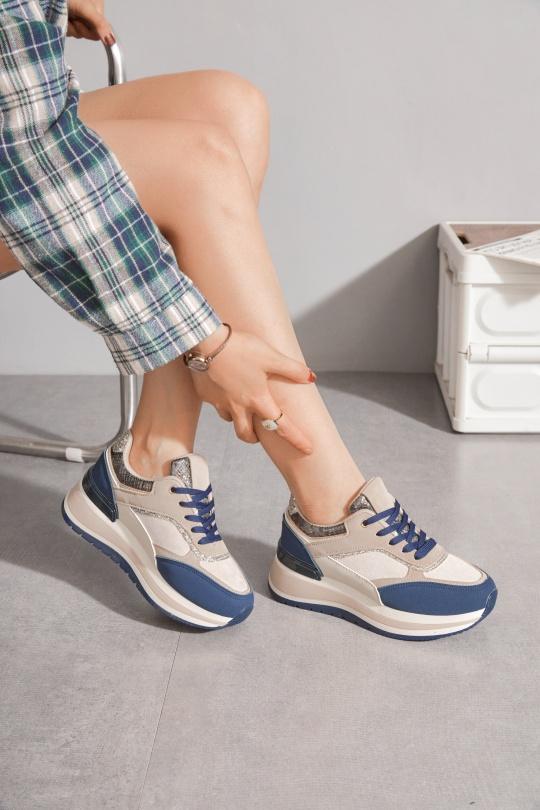 Trainers Shoes Blue Erynn 9166 Efashion Paris